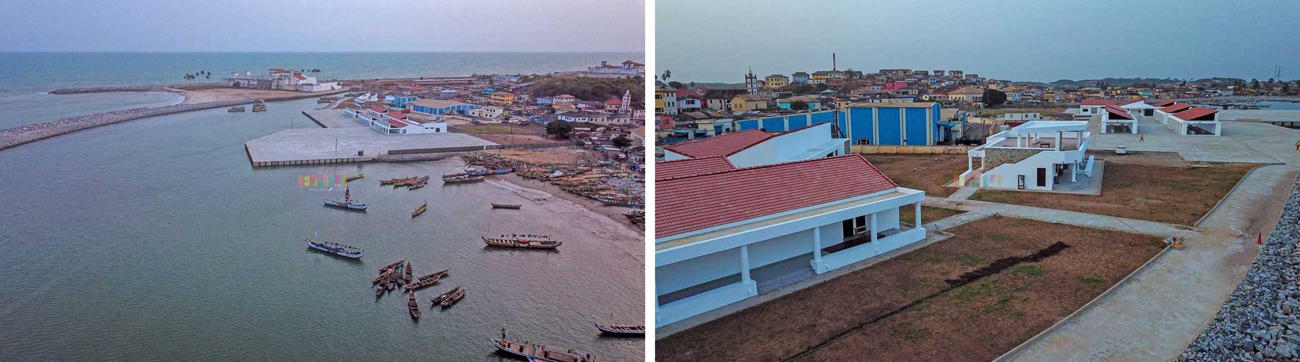 construction fishing port Elmina, Elmina Fishing Port, BRAND ELMINA